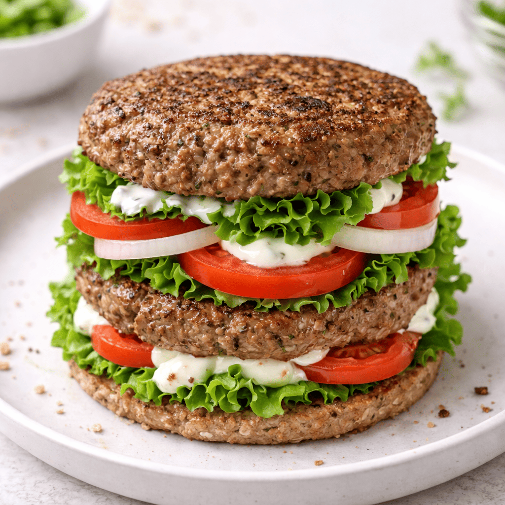 Fit Protein Burger (Ekmeksiz Sporcu Burgeri)