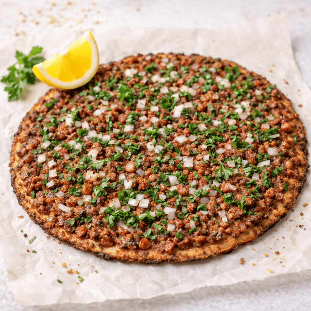 Proteinli Fit Lahmacun (Yulafsız, Unsuz Taban)