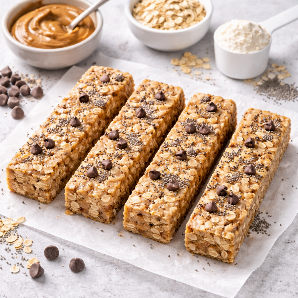 Fırınsız Fit Yulaf Barı