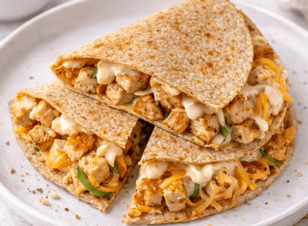 Proteinli Fit Tavuk Quesadilla (Yağsız Tost Tadında)