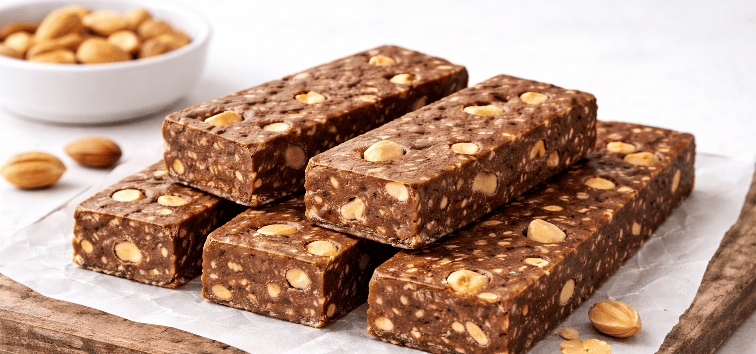 Fıstık Parçalı Çikolatalı Protein Bar