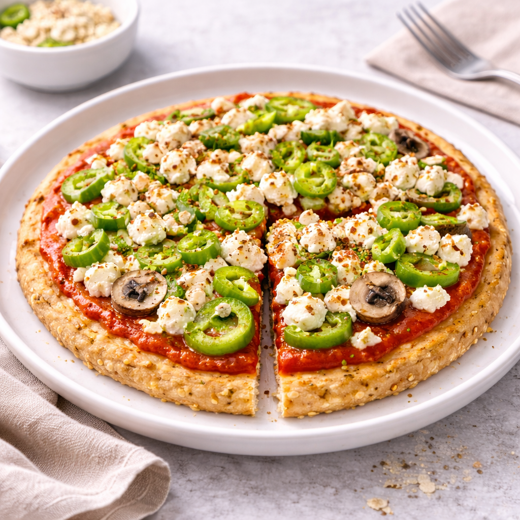 Tavada Yulaf Tabanlı Fit Pizza